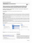 Research paper thumbnail of Titanium granules pre-treated with hydrogen peroxide inhibit growth of bacteria associated with post-operative infections in spine surgery