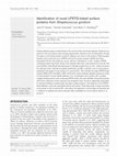 Research paper thumbnail of Identification of novel LPXTG-linked surface proteins from Streptococcus gordonii