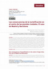 Research paper thumbnail of Las consecuencias de la turistificación en el centro de las grandes ciudades. El caso de Madrid y Barcelona