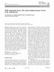 Research paper thumbnail of While clearing the forests: the social-ecological memory of trees in the Anthropocene