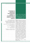 Research paper thumbnail of A tradução da plataforma governamental VLibras e a acessibilidade de surdos no ensino superior