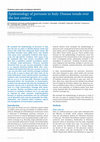 Research paper thumbnail of Epidemiology of pertussis in Italy: Disease trends over the last century