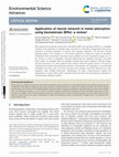 Research paper thumbnail of Application of neural network in metal adsorption using biomaterials (BMs): a review