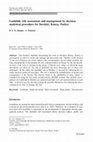 Research paper thumbnail of Landslide risk assessment and management by decision analytical procedure for Dereköy, Konya, Turkey