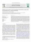 Research paper thumbnail of Prediction of the nutrients value and biochemical characteristics of swine slurry by measurement of EC – Electrical conductivity