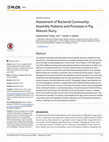 Research paper thumbnail of Assessment of Bacterial Community Assembly Patterns and Processes in Pig Manure Slurry