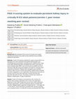 Research paper thumbnail of PASS: A scoring system to evaluate persistent kidney injury in critically ill ICU adult patients