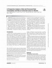 Research paper thumbnail of A Prospective Analysis of Red and Processed Meat Consumption and Risk of Colorectal Cancer in Women