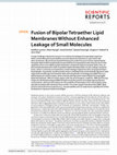 Research paper thumbnail of Fusion of Bipolar Tetraether Lipid Membranes Without Enhanced Leakage of Small Molecules