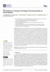 Research paper thumbnail of The Influence of Tomato and Pepper Processing Waste on Bread Quality