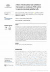 Research paper thumbnail of Effect of hydroxylated and methylated flavonoids on cytochrome P450 activity in porcine intestinal epithelial cells