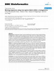 Research paper thumbnail of Binning sequences using very sparse labels within a metagenome