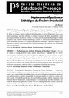 Research paper thumbnail of Déplacement Épistémico-Esthétique du Théâtre Décolonial