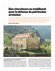 Research paper thumbnail of Des chercheurs se mobilisent pour la défense du patrimoine arménien