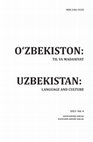 Research paper thumbnail of Türkiye Türkçesi ve Özbekçe Söz Varlığında Göz Kelimesiyle Oluşan Deyimler ve Birleşik Kelimeler