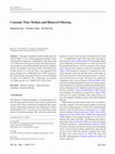 Research paper thumbnail of Constant Time Median and Bilateral Filtering