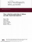 Research paper thumbnail of Mass reduction patterning of silicon-on-oxide–based micromirrors