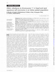 Research paper thumbnail of Allelic imbalance at chromosome 11 in head and neck squamous cell carcinoma in an Indian patient population