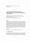 Research paper thumbnail of System representations formats and their influence on user experience evaluations