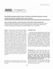 Research paper thumbnail of Simulated neuroprosthesis state activation and hand-position control using myoelectric signals from wrist muscles