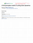 Research paper thumbnail of A first-principles model of curling stone dynamics