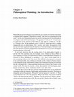 Research paper thumbnail of Philosophical Thinking: An Introduction