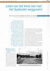 Research paper thumbnail of Laten we het kind niet met het badwater weggooien. Over de zorg voor de veiligheid van fietsers op rotondes