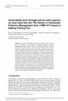 Research paper thumbnail of Vulnerability level of target and by-catch species on tuna hand line (HL-TR) fishery in Indonesian Fisheries Management Area I-FMA 573 based at Sadeng Fishing Port