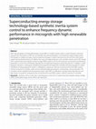 Research paper thumbnail of Superconducting energy storage technology-based synthetic inertia system control to enhance frequency dynamic performance in microgrids with high renewable penetration