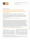 Research paper thumbnail of Design synthesis and optimization of a 4-SPS intrinsically compliant parallel wrist rehabilitation robotic orthosis