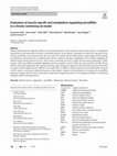 Research paper thumbnail of Evaluation of muscle-specific and metabolism regulating microRNAs in a chronic swimming rat model