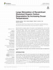 Research paper thumbnail of Large Stimulation of Recalcitrant Dissolved Organic Carbon Degradation by Increasing Ocean Temperatures