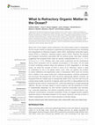 Research paper thumbnail of What Is Refractory Organic Matter in the Ocean?