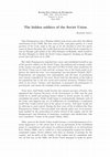 Research paper thumbnail of The hidden soldiers of the Soviet Union