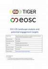 Research paper thumbnail of RDA TIGER D3.1 OS Landscape analysis and potential engagement targets