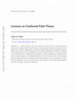 Research paper thumbnail of Lectures on Conformal Field Theory