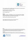 Research paper thumbnail of A simplified transfer matrix approach for the determination of the complex modulus of viscoelastic materials