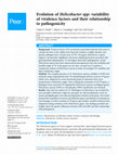 Research paper thumbnail of Evolution of Helicobacter spp: variability of virulence factors and their relationship to pathogenicity