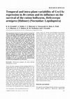 Research paper thumbnail of Temporal and intra-plant variability of Cry1Ac expression in Btcotton and its influence on the survival of the cotton bollworm, Helicoverpa armigera (Hübner)( …