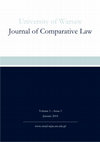 Research paper thumbnail of A New Warsaw Journal of Comparative Law. An Item for the Agenda