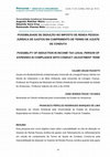 Research paper thumbnail of Possibility of Deduction in Income Tax Legal Person of Expenses in Compliance with Conduct Adjustment Term