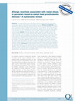 Research paper thumbnail of Allergic reactions associated with metal alloys in porcelain-fused-to-metal fixed prosthodontic devices-A systematic review