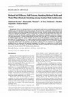 Research paper thumbnail of Refusal Self Efficacy, Self Esteem, Smoking Refusal Skills and Water Pipe (Hookah) Smoking among Iranian Male Adolescents