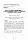 Research paper thumbnail of Survey of Improved Performance Radio Frequency Channels in Wireless Communication System