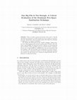 Research paper thumbnail of One Big File Is Not Enough: A Critical Evaluation of the Dominant Free-Space Sanitization Technique