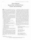 Research paper thumbnail of Guest Editorial Special Issue on Pulsed Power Science and Technology