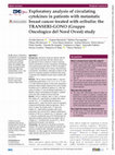 Research paper thumbnail of Exploratory analysis of circulating cytokines in patients with metastatic breast cancer treated with eribulin: the TRANSERI-GONO (Gruppo Oncologico del Nord Ovest) study