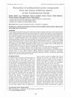 Research paper thumbnail of Extraction of antibacterial active compounds from dry leaves of African plants of the Combretaceae family