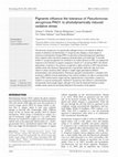 Research paper thumbnail of Pigments influence the tolerance of Pseudomonas aeruginosa PAO1 to photodynamically induced oxidative stress