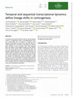 Research paper thumbnail of Temporal and sequential transcriptional dynamics define lineage shifts in corticogenesis